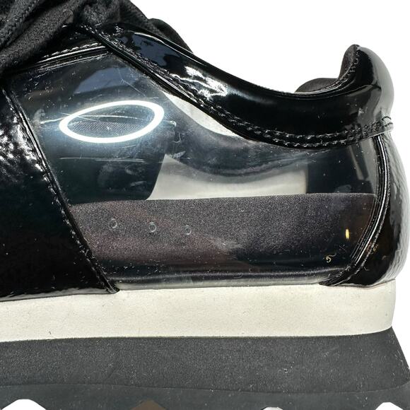 JESSICA RICH Transparent Sneaker Black Clear Women's Size 37 NWT In Box Size 7 - Picture 5 of 16
